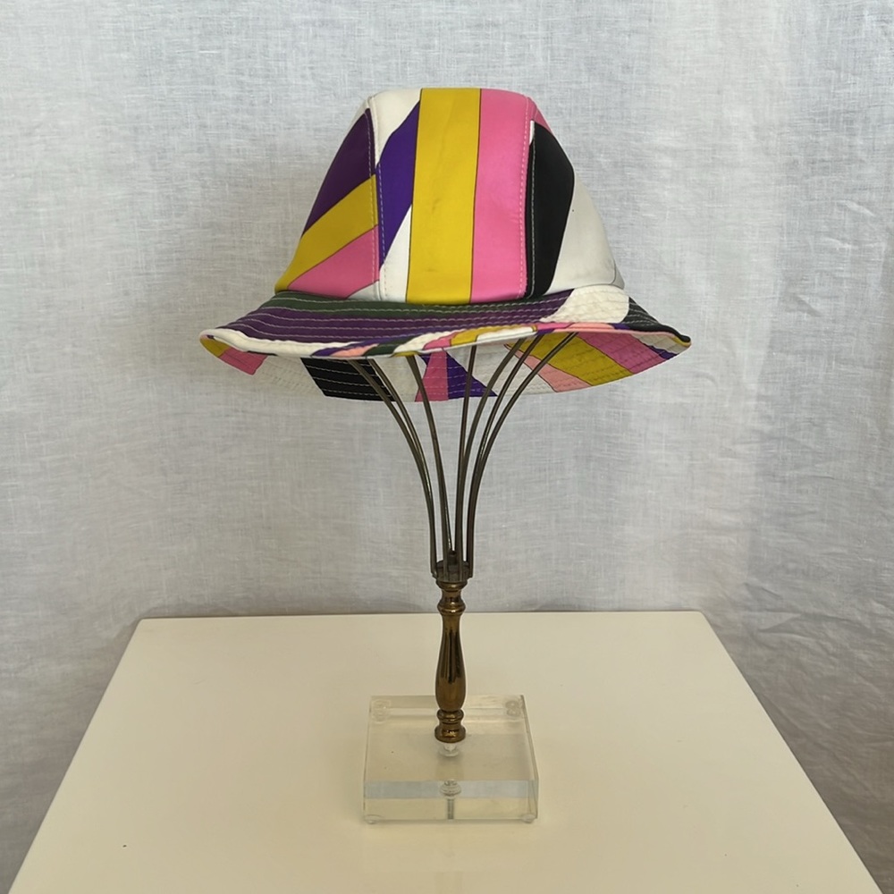 Pucci Bucket Hat Pink/Black/Green/Purple/Yellow O/S Poly
